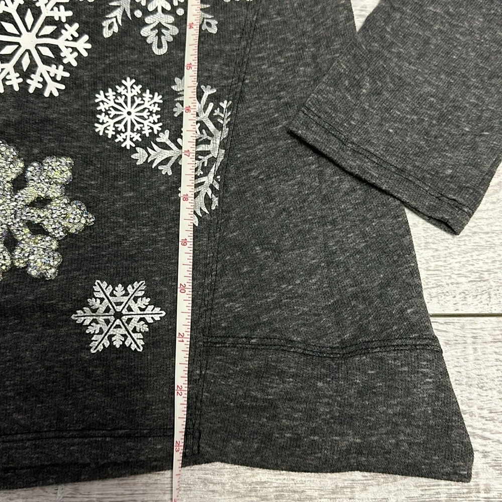Style&co Womens Sweater Snowflakes Long Sleeve - Picture 8 of 8